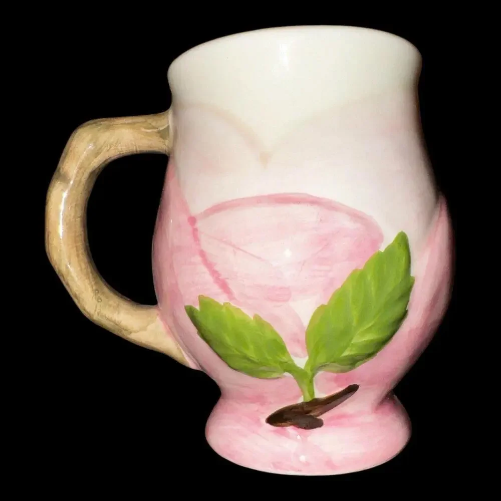 Vintage Franciscan Made in Portugal DESERT ROSE Three (3) Sculpted Mugs - Picture 2 of 5